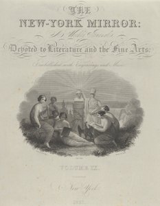 Titelseite: The New York Mirror, A Weekly Journal, Devoted to Literature and the Fine Arts