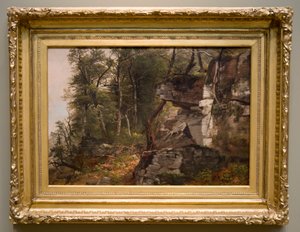 Bäume auf einem felsigen Hügel, ca. 1849 von Asher Brown Durand