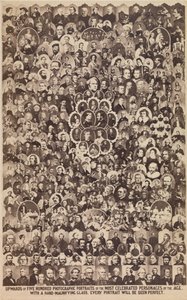 Über fünfhundert fotografische Porträts der berühmtesten Persönlichkeiten, ca. 1864