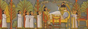 Assyrische Bankettszene von Assyrian