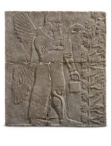 Relief eines geflügelten Genius, Herrschaft von Ashurnasirpal, ca. 883-859 v. Chr. von Assyrian