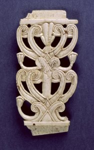 Palmettenfragment aus Fort Shalmaneser, Nimrud, 8. Jahrhundert v. Chr.
