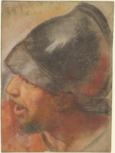 Kopf eines makedonischen Soldaten von Atelier Assistant of Charles Le Brun
