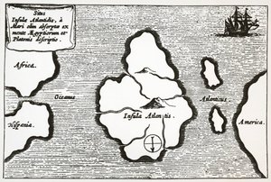 Karte von Atlantis, aus 