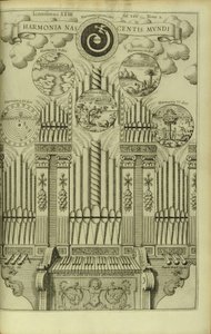 Die Harmonie der Geburt der Welt Harmonia Nascentis Mundi aus Musurgia Universalis von Athanasius Kircher