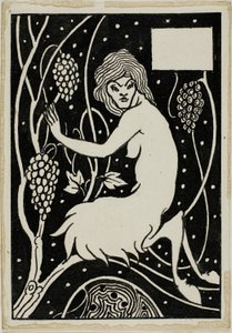 Dekorative Studie: Satyr von Aubrey Beardsley