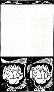 Entwurf für das Cover von Die Frau, die es tat, 1914 von Aubrey Beardsley