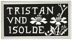 Design vom Einband von Aubrey Beardsleys Exemplar von "Tristan und Isolde" von Aubrey Beardsley