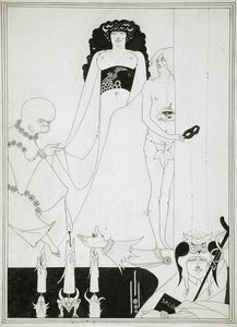 Eintreten von Herodias. Illustration für Salome von Oscar Wilde
