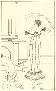 Frontispiz, Der vollständige und wahre Bericht der wunderbaren Mission von Earl Lavender von Aubrey Beardsley