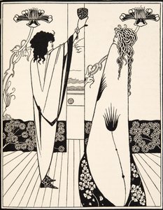 Wie Sir Tristram den Liebestrank trank von Aubrey Beardsley