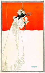 Isolde trinkt den Liebestrank von Aubrey Beardsley (1872-1898) nach der Oper von Richard Wagner Tristan und Isolde - Art Nouveau - Chromolithografie W. Griggs, The von Aubrey Beardsley