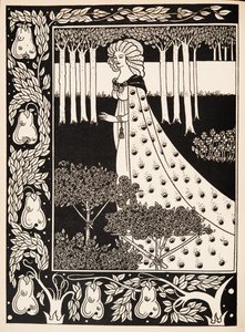 La Beale Isoud in Joyous Gard von Aubrey Beardsley