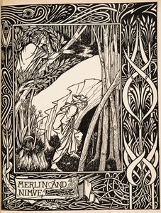 Merlin und Nimue von Aubrey Beardsley