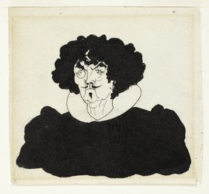 Porträt von Whistler im spanischen Kostüm des 17. Jahrhunderts von Aubrey Beardsley