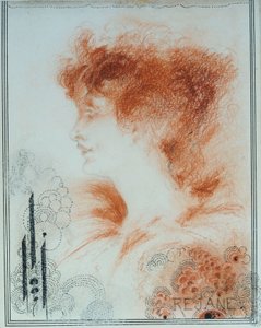 Rejane, 1894 von Aubrey Beardsley