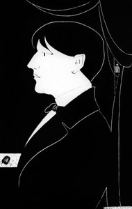 Selbstporträt von Aubrey Vincent Beardsley (1872-1898) englischer Schriftsteller und Illustrator von Aubrey Beardsley
