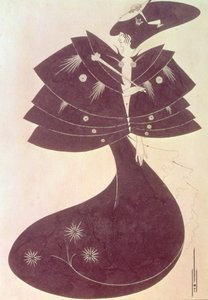 Der schwarze Umhang, Illustration für die englische Ausgabe von Oscar Wildes Stück 