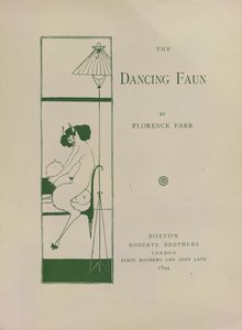 Der tanzende Faun, dekoriertes Buchpapier für 