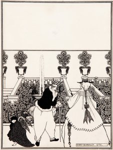 Die Vertreibung des Amor aus dem Garten (Vorbereitende Zeichnung für das Coverdesign von 