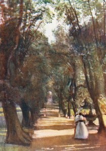 Rom: Ilex-Allee in der Villa Borghese von Aubrey Waterfield