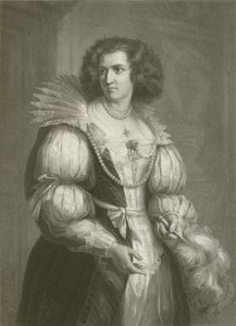 Gräfin Terzky (Gravur) von August Friedrich Pecht