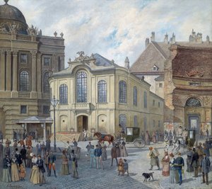Das alte Burgtheater in Wien von August Gerasch