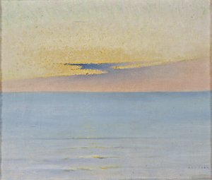 Meer im Sonnenuntergang