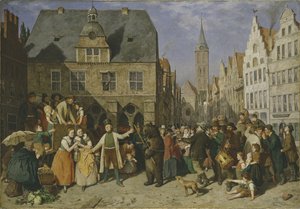 Ein tanzender Bär, 1865 von August Jernberg