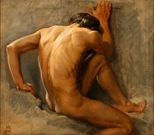 Studie eines nackten Mannes