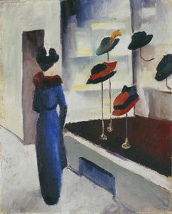 Hutladen, 1913 von August Macke