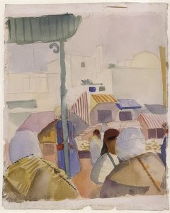 Markt in Tunis (II). 1914 von August Macke