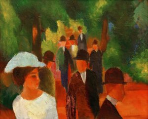 Promenade (mit weißem Mädchen in Halbfigur)