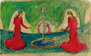 Reigen am Brunnen von August Macke