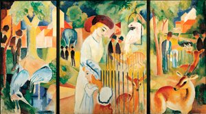 Der große zoologische Garten von August Macke