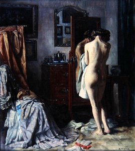 Das Boudoir, ca. 1910 von August Rieper