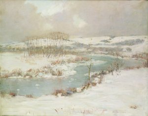Ein Bach im Winter