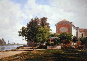 Das Cabaret Maurice in Bougival von Auguste Paul Charles Anastasi