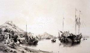 Die Küste von Macao bei Flut, Tafel 12 aus 