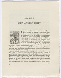 Frédéric Mistral: Mémoires et Recits von Frédéric Mistral: Frau und Mann auf Pferd (Seite 65) von Auguste Brouet