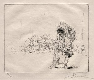 Marchand a la Hotte von Auguste Brouet
