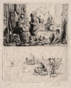 Auf den Befestigungen von Saint-Ouen von Auguste Brouet