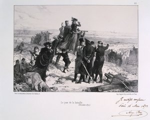 Der Tag der Schlacht, Belagerung von Paris, Deutsch-Französischer Krieg, 1870-1871 von Auguste Bry