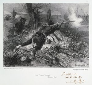 Les Francs-Tireurs, Belagerung von Paris, Deutsch-Französischer Krieg, Dezember 1870 1872