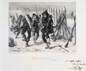 Belagerung von Paris, Deutsch-Französischer Krieg, 1870-1871 von Auguste Bry