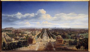 Ansicht von Paris vom Arc de Triomphe de l