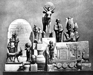 Artefakte, Memphis Saqqara, Ägypten, 1893