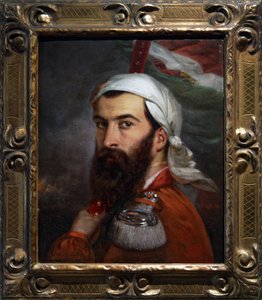 Giuseppe Garibaldi nach der Schlacht von Morazzone am 5. August 1848 von Auguste Estienne