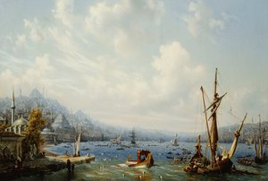 Boote auf dem Bosporus, vor Konstantinopel, 1846
