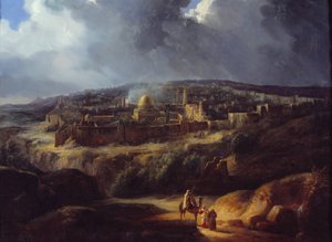 Ansicht von Jerusalem, vom Tal Josaphat aus gesehen